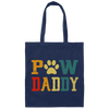 Vintage Grand Paw Dog Lover Grandpaw Grandpa Canvas Tote Bag