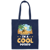 Summer Vibes, I Am A Cool Potato, Love Vegetarian Gift Canvas Tote Bag