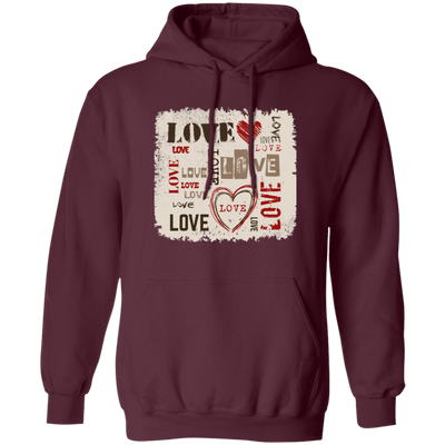 Love Design, Love Text, Valentine Design, Best Valentine Gift, Valentine's Day, Trendy Valentine Pullover Hoodie