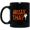 Muay Thai, Fighter Kickboxing, Martial Art, Retro Muay Thai, Love Muay Black Mug