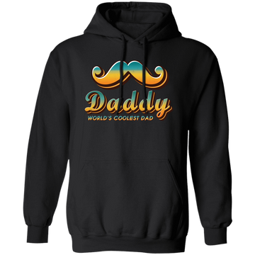 Daddy World's Coolest Dad, Best Of Dad, Father's Day Gift Pullover Hoodie