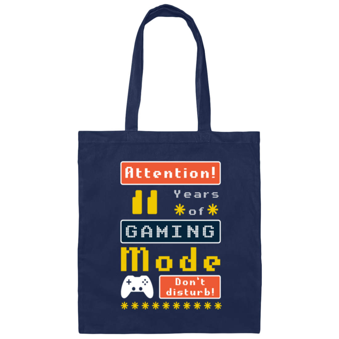 Gaming Mode Don't Disturb Gift Idea, Gamer Lover Gift Canvas Tote Bag