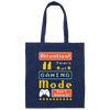 Gaming Mode Don't Disturb Gift Idea, Gamer Lover Gift Canvas Tote Bag