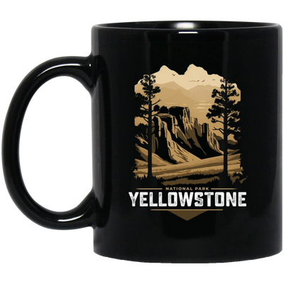 National Park, Yellowstone Gift, Yellowstone National Park, Best Of Park Black Mug