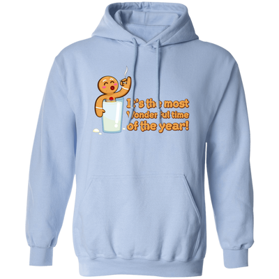 It's The Most Wonderful Time of The Year, Chilling Gingerbread, Merry Christmas, Trendy Christmas Pullover Hoodie