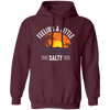 Feeling A Little Salty, Feel The Beach, Retro Beach Pullover Hoodie