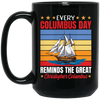 Every Columbus Day Reminds The Great Christopher Columbus, Retro Columbus Black Mug