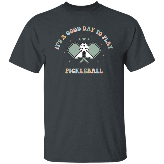 It's A Good Day To Play Pickleball, Groovy Pickleball Unisex T-Shirt