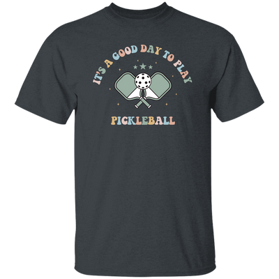 It's A Good Day To Play Pickleball, Groovy Pickleball Unisex T-Shirt