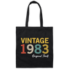 1983 Love Gift, Vintage 1983, 1983 Original Parts, Lover 1983 Gift Canvas Tote Bag