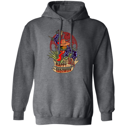 Happy Halloween, Horror Man, Horror Night Pullover Hoodie