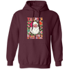 There's Some Ho's In This House, Cute Santa, Groovy Christmas Pullover Hoodie