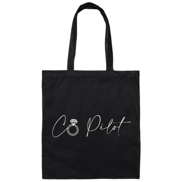 Co Pilot, Married To Pilot, Love Pilot, Pilot Lover Canvas Tote Bag