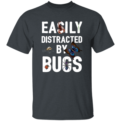 Easily Distracted By Bugs, Butterfly And Spiders Unisex T-Shirt