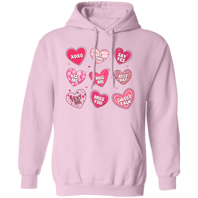 Be Mine, Kiss Me, Best Dad, Miss You, Sweet Talk, Say Yes Pullover Hoodie