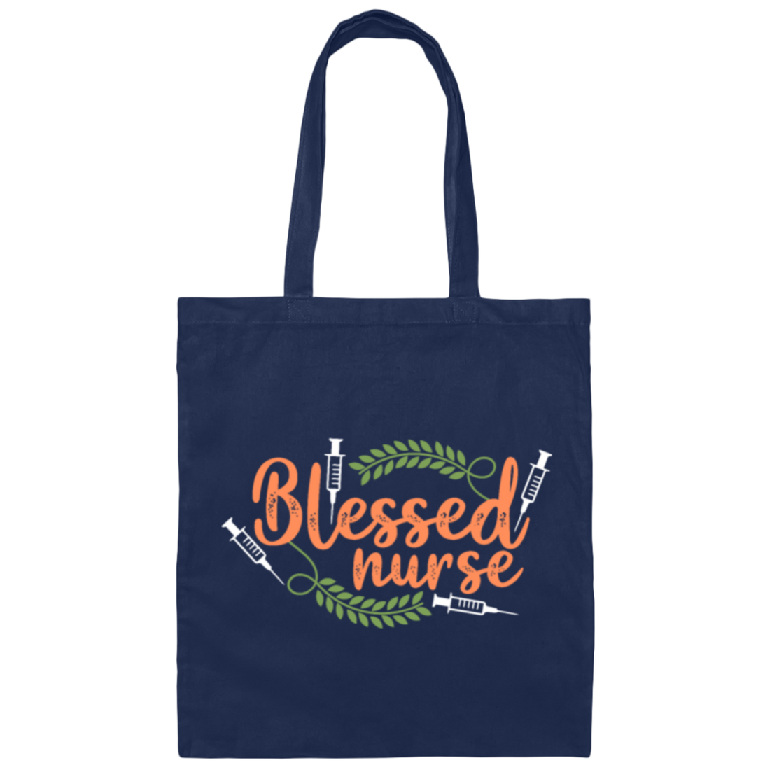 Blessed Nurse, Funny Nurse, Rice Leaves, Love Nurse, Nurse Gift Canvas Tote Bag