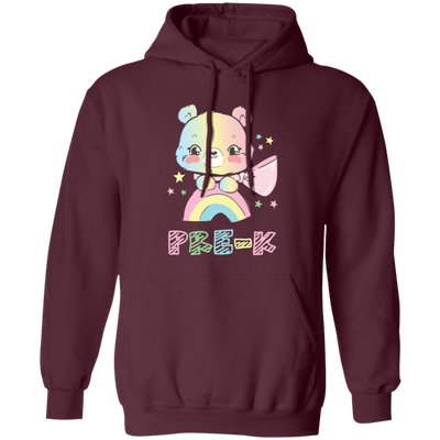 Bear Pre-K, Cute Bear, Cute Teddy, Rainbow Pre-K Pullover Hoodie