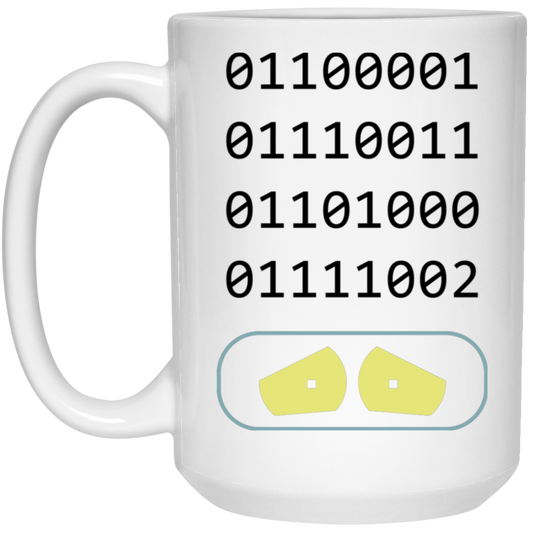 Binary Number, Number 0 And Number 1, Love Binary White Mug