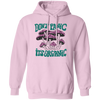 Don't Panic, It's Organic, Mushroom Bushes, Purple Mushrom Pullover Hoodie