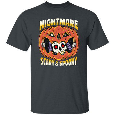 Nightmare Scary And Spooky, Skeleton Into Pumpkin Unisex T-Shirt