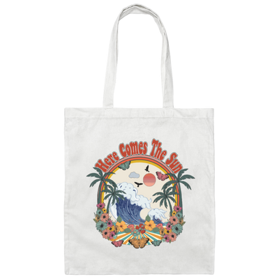 Here Comes The Sun, Summer Vacation, Hawaii Beach Canvas Tote Bag
