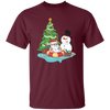 Funnny Santa, Merry Christmas Snow White, Santa In Pool, Trendy Halloween Unisex T-Shirt