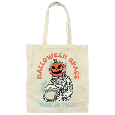 Halloween Space, Trick Or Treat, Astronaut Halloween Canvas Tote Bag