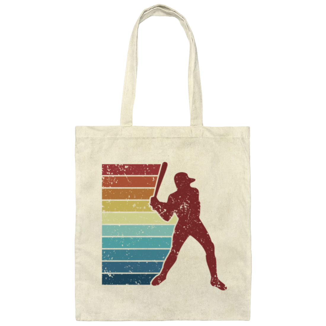Baseball Player Retro Baseball Team, Baseball Vintage Canvas Tote Bag