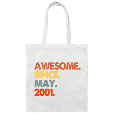 2001 Love Gift, Best Gift For 2001, Awesome Since 2001, Love 2001 Canvas Tote Bag