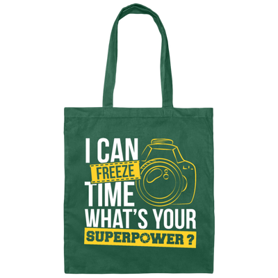 Photograph I Can Freeze Time Photography Photo Canvas Tote Bag