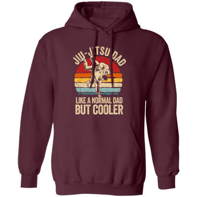 Jiu-Jitsu Dad, Like A Normal Dad But Cooler, Men, Father Vintage Fighter Pullover Hoodie