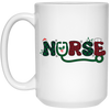 Nurse Christmas, Caro Christmas, Santa Nurse White Mug