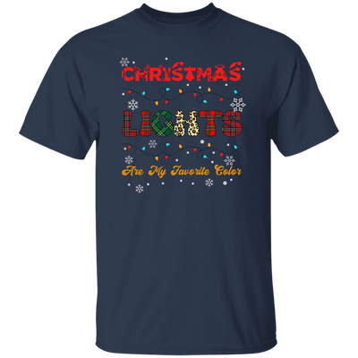 Christmas Lights Are My Favorite Color, Retro Christmas Unisex T-Shirt