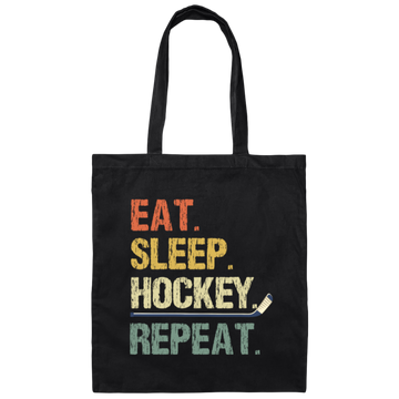 Retro Ice Hockey Gift For Ice Hockey Player Canvas Tote Bag