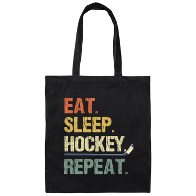 Retro Ice Hockey Gift For Ice Hockey Player Canvas Tote Bag