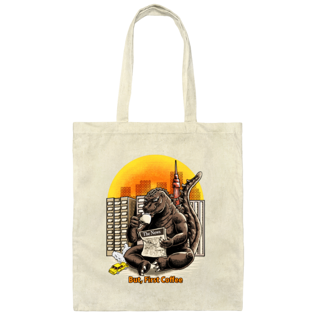 But, First Coffee, The King Of Monsters, Giant Gorilla, Big Gorilla Gift Canvas Tote Bag