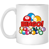 Many Balls, Love Bingo Balls, Bingo Gift, Bingo Balls Gift White Mug