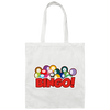 Love Bingo Balls, Bingo Ticket, Bingo Lottery, Love Bingo Canvas Tote Bag