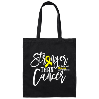 Childhood Cancer Awareness, Childhood Cancer, Stronger Than Cancer Canvas Tote Bag