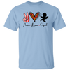 Peace Love Cupid, Leopard Heart, Cupid Lover, Valentine's Day, Trendy Valentine Unisex T-Shirt
