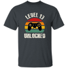 Level 13 Unlocked, Retro Birthday, 13rd Birthday, Gamer Birthday Unisex T-Shirt