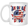 American Dude, Proud Of America, American Smile, Retro American White Mug