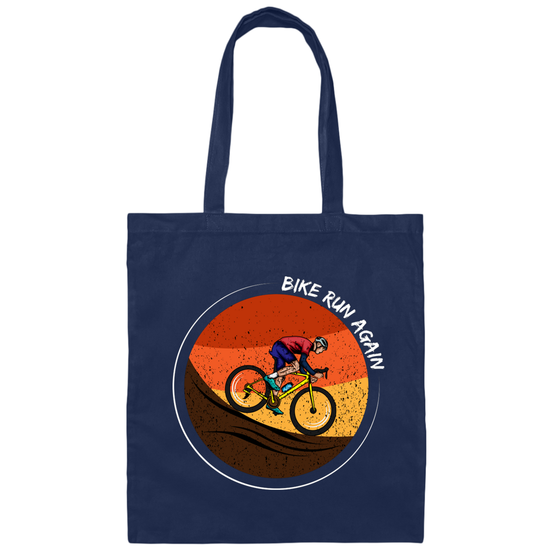 Love To Biking, Best Bike Lover Gift, Retro Biker Love Gift, Ride A Bike Canvas Tote Bag