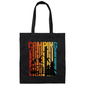 Moon Camper, Camping Under The Moon By Maintain Of Lake, Great Gift For Lover Canvas Tote Bag
