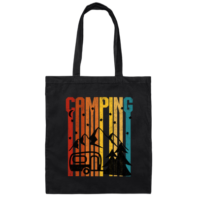 Moon Camper, Camping Under The Moon By Maintain Of Lake, Great Gift For Lover Canvas Tote Bag