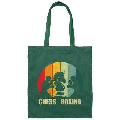 Love Chess, Love Boxing, Chess Boxing Vintage Gift, Love To Do Boxing Gift Canvas Tote Bag