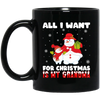 All I Want For Christmas Is My Grandma, Miss My Grandma, Merry Christmas, Trendy Christmas Black Mug