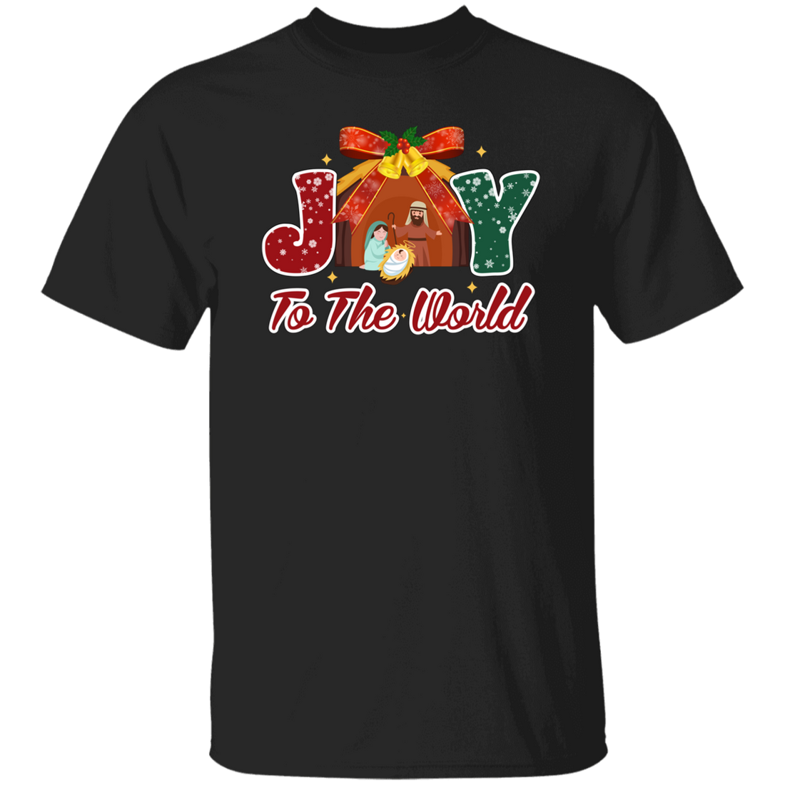 Joy To The World, Merry Xmas, Let Us Adore Him Christmas Unisex T-Shirt