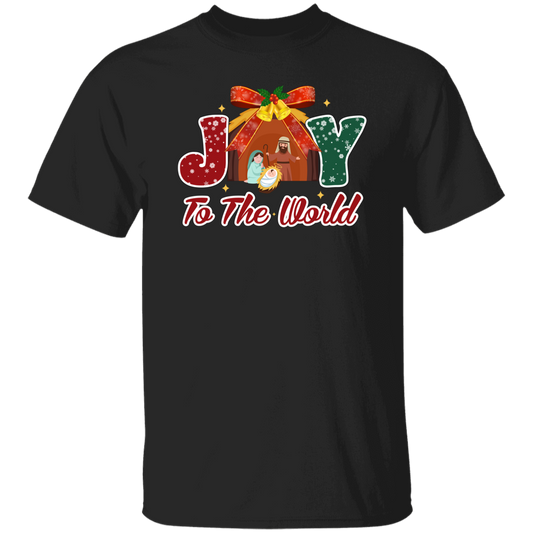 Joy To The World, Merry Xmas, Let Us Adore Him Christmas Unisex T-Shirt