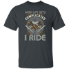 When Life Gets Complicated, I Ride, Retro Rider Unisex T-Shirt